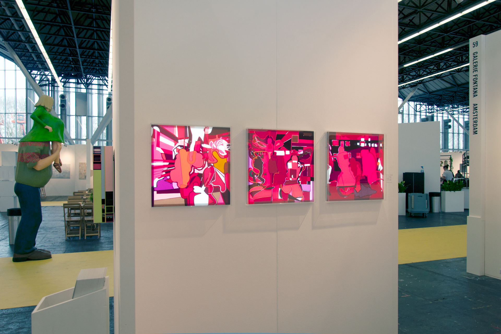 KunstRai, Art Amsterdam 2018, Gallery Fontana booth overview, Vernissage series, Patrick Koster