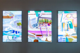 CODA museum, exhibition overview : The Fugitive - triptych, 2014, Patrick Koster