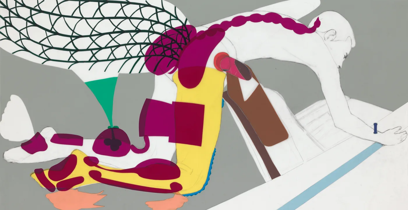 Mother, 2009, h 85 cm x w 165,5 cm, collage of adhesive film on drawing polyester, Patrick Koster