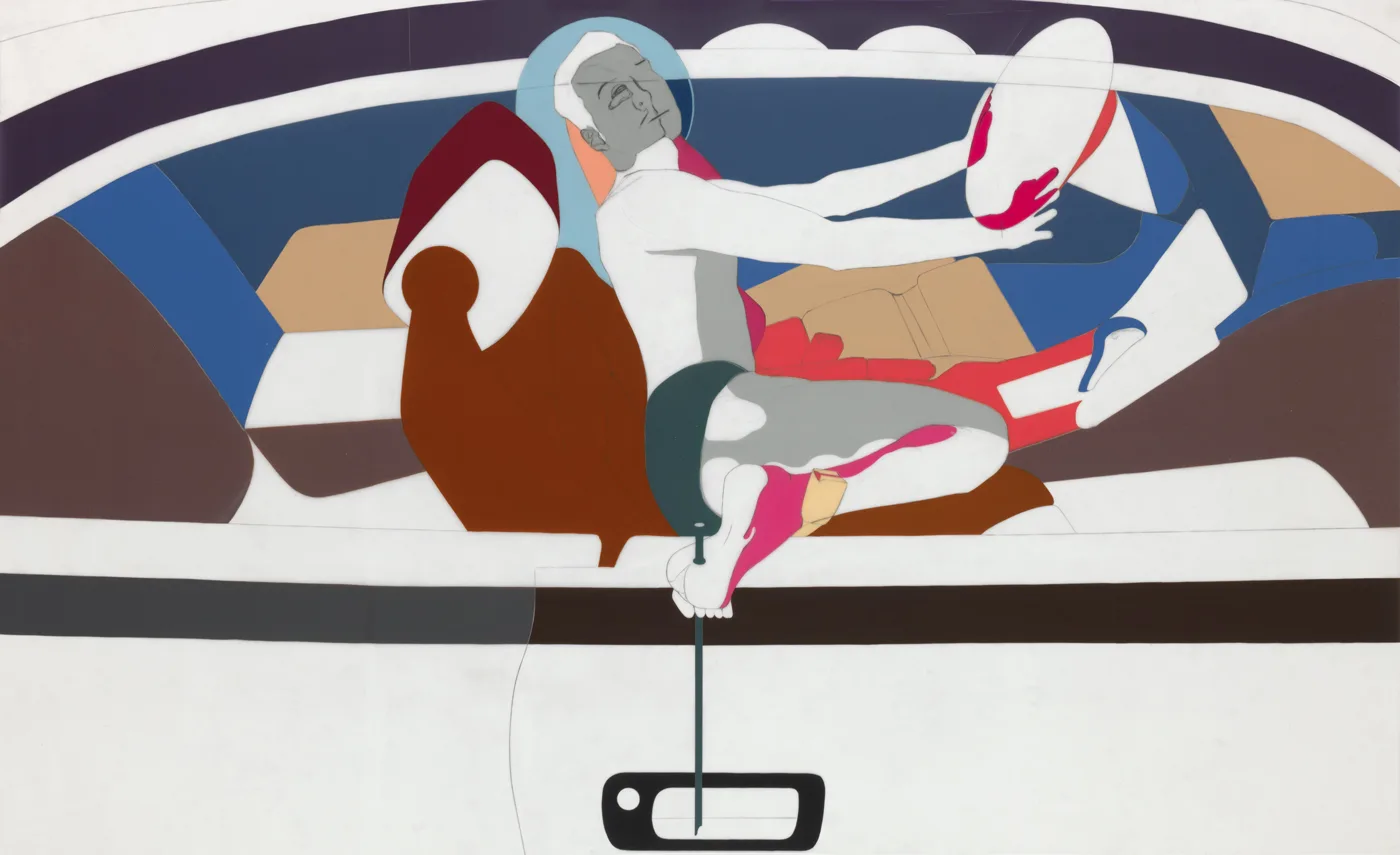 Thriller, 2010, h 122 cm x w 200 cm, collage of adhesive film on drawing polyester, Patrick Koster