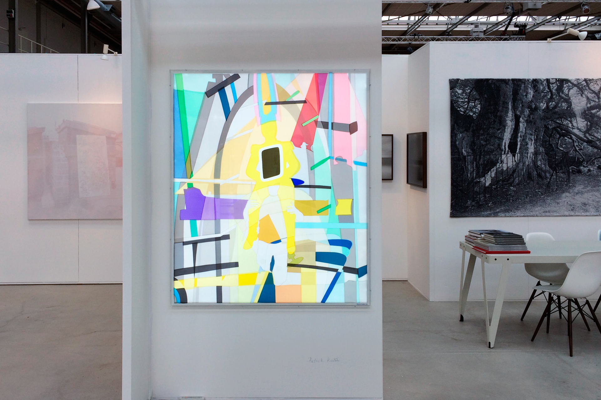 Art-The-Hague-17-exhibition-Patrick-Koster-Overview-Fontana-Gallery-Doppelganger-one of two-Artworks by contemporary visual artist Patrick Koster on view at Art The Hague 2017 from Wednesday 4 to Sunday 8 October 2017, Fokker terminal, The Hague, The Netherlands-Oeuvres de l'artiste visuel contemporain Patrick Koster à l'affiche à Art The Hague 2017 du mercredi 4 au dimanche 8 octobre 2017, terminal Fokker, La Haye, Pays-Bas-Kunstwerke des zeitgenössischen bildenden Künstlers Patrick Koster zu sehen auf der Art Den Haag 2017 vom Mittwoch, 4. bis Sonntag, 8. Oktober 2017, Fokker Terminal, Den Haag, Niederlande-Obras de arte del artista visual contemporáneo Patrick Koster en exhibición en Art The Hague 2017 del miércoles 4 al domingo 8 de octubre de 2017, terminal de Fokker, La Haya, Países Bajos