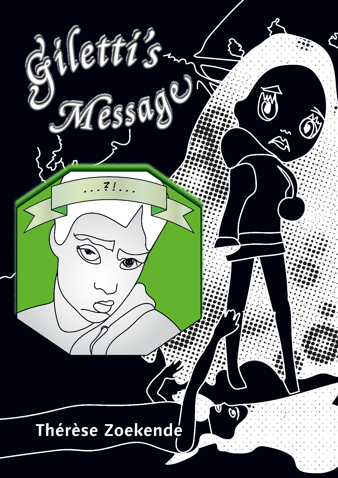Cover graphic novel Giletti's Message by Amsterdam based contemporary visual artist and comic book maker Therese Zoekende