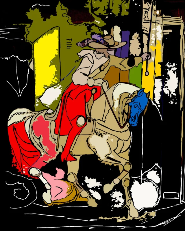 (✪‿✪)ノ
Au galop 2, 2025, digital art, nft
☆
,~~_
|/\ =_ _ ~
_( )_( )\~~
\,\ _|\ \~~~
\` \
` `
✿
((^—__
| /\ —___ __
( / \ ) \\
/ |~~~~/ \ \\
/ \ / \
✿
NFT, digital art
☆
☆
(˶˃ ᵕ ˂˶) .ᐟ.ᐟ
☆
☆
#digitalart #gentleman #culture #artist #gallop #horse #solo #runner #sunset #visual #arts #digital #character #france #park #color #draw #computer #dada #cheval #baroque #actor #course #strong #hard #media #scenery #scene #pop #movement