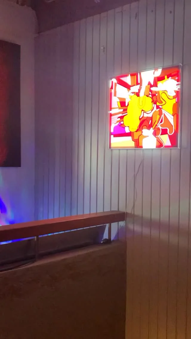 The Vernissage 1, series 5 @ WiHH Gallery until January 14th 2026.
Collage of adhesive film on drawing polyester on light box. € 2.250,-
WiHH Gallery, Reguliersdwarsstraat 73, 1017 BK Amsterdam.
Open: Tuesday to Saturday 12.00-6.00 PM.
Soon more. . .
#show #collage #hello #culture #artist #visual #arts #analog #character #color #draw #every #myth #media #scenery #scene #pop #party #exhibition #reguliersdwarsstraat #amsterdam #light #red #vernissage #glue #vinyl #drawing #lightbox #dark #kunst